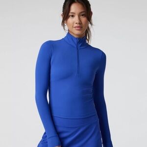 Vuori Studio Half Zip - Blue - Size Large